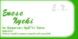 emese nyeki business card